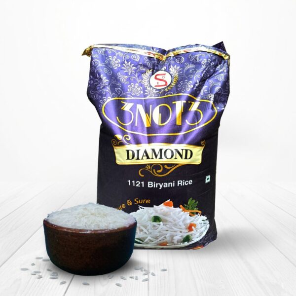 3not3 Basmati Rice 3NOT3 Diamond 1121 Sella Basmati Rice | Kolkata Rice - Online Retail ...